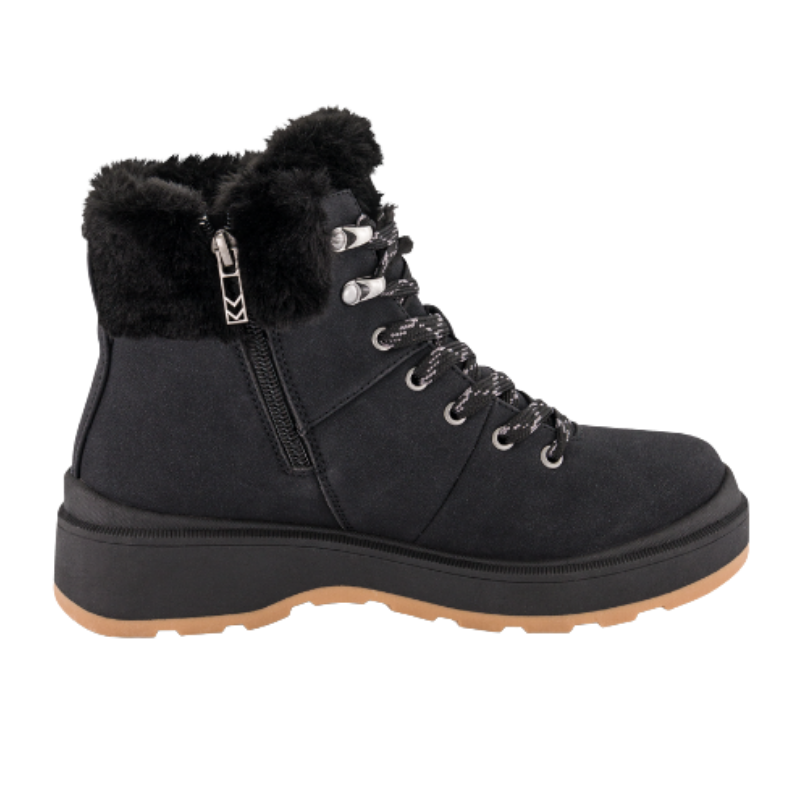 Skechers bota impermeável para mulher - Preto