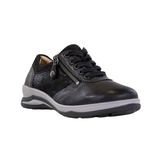 Fidelio damesneaker com stretch -Preto