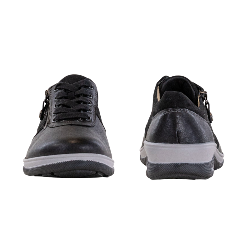 Fidelio damesneaker com stretch -Preto