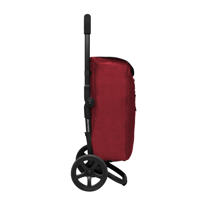 Go Two Compact indkøbsvogn - Mørkerød