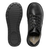 New Feet sapatos de senhora com atacadores e fecho de correr - Preto