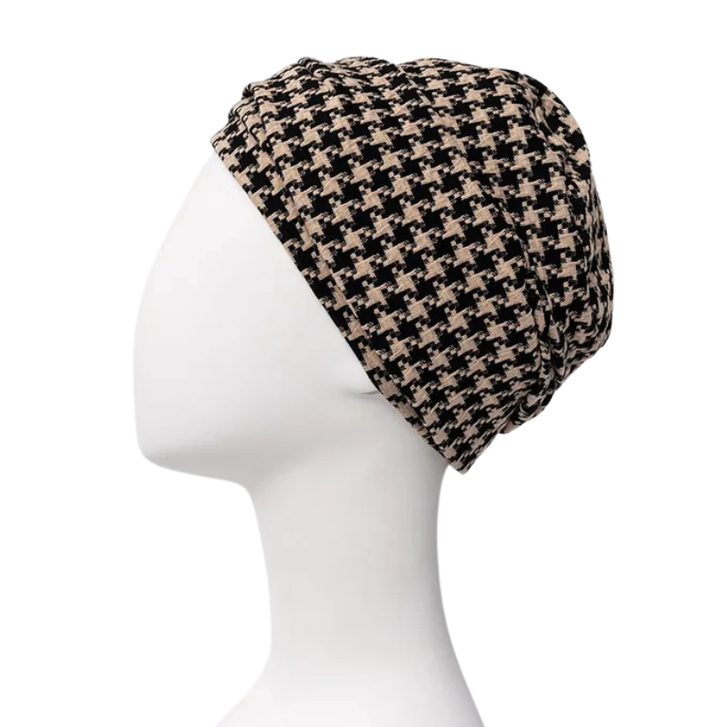 Turbante Lea - Preto/Bege