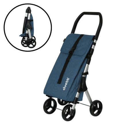 Muuvi Up Texture indkøbsvogn - Blå