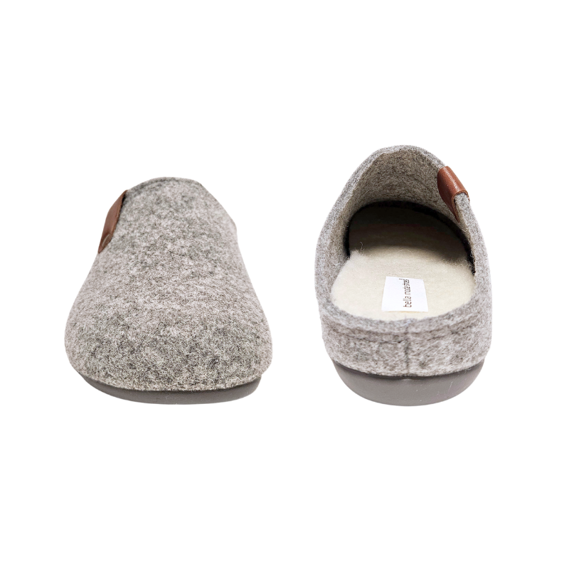 Bella Moda pantufas de senhora - Cinzentas