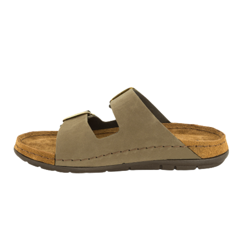 Pantufas de senhora Rohde – verde-azeitona