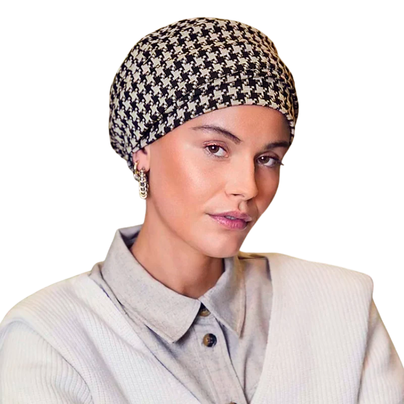 Turbante Lea - Preto/Bege
