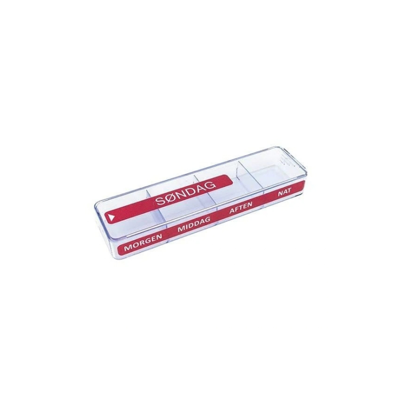 Caixas doseadoras grandes em estojo - Medimax - Vermelho
