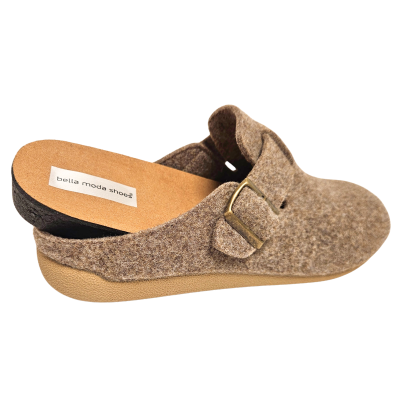 Bella Moda pantufas de senhora - Bege