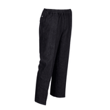 Jeans med elastik i taljen - Koksgrå/sort