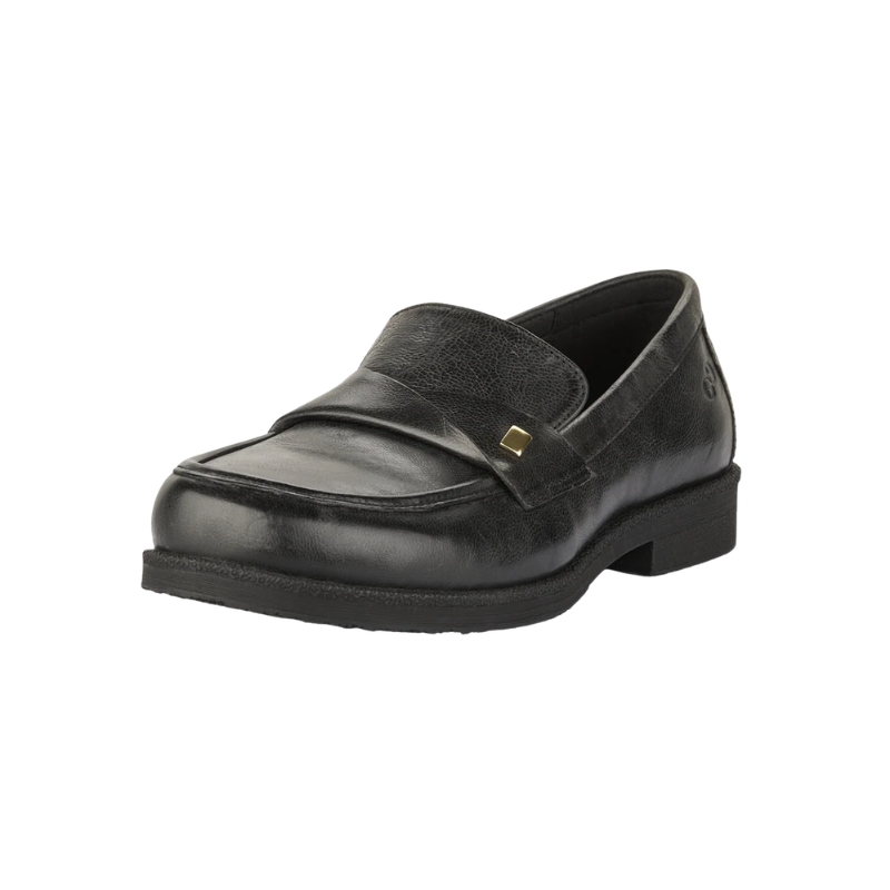 Green Comfort loafer largo para senhora - Preto