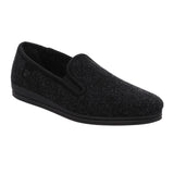 Men's Slippers, Black Felt, Rohde
