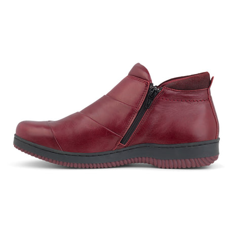 Leather Boot, Red, Green Comfort