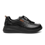 Women's Shoe with Easy-Fasten Closure, Black, New Feet
