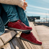 Women's Shoe, Dark Red, New Feet