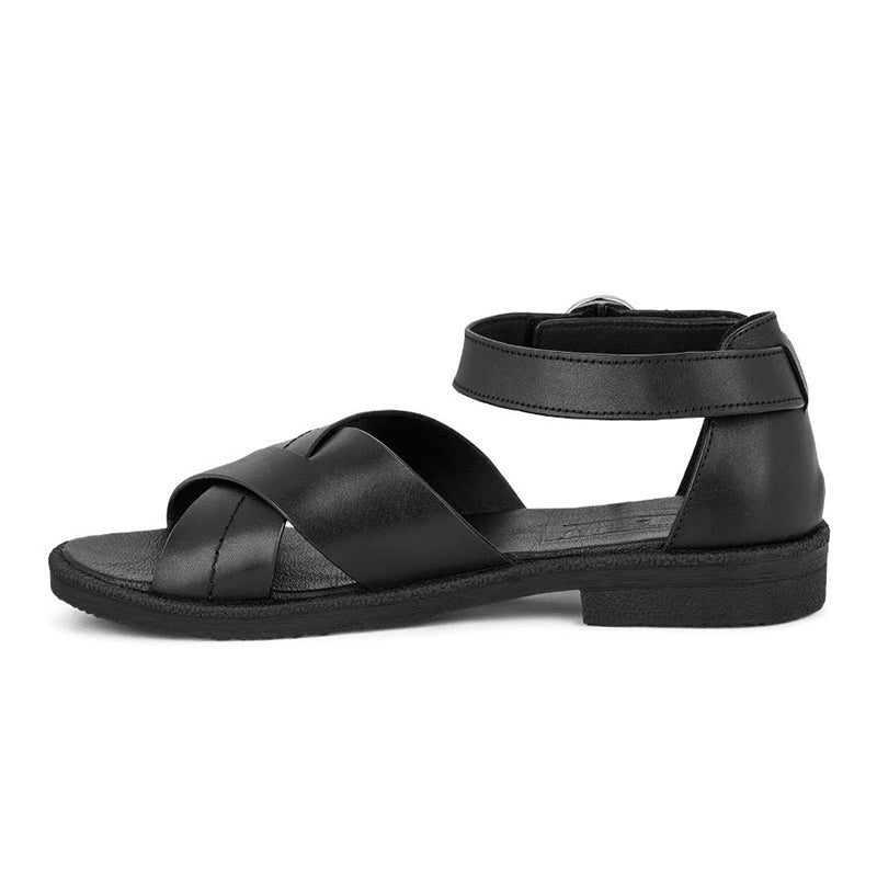 Elegant Women's Sandal, Black, Green Comfort
