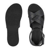 Elegant Women's Sandal, Black, Green Comfort