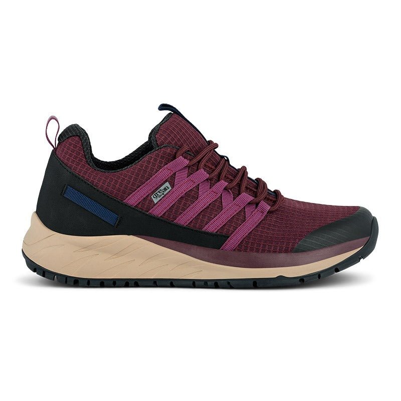 Green Comfort sporty sneaker - Vinrød - Seniorshop