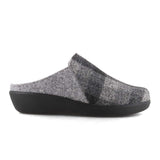 Women's Slipper, Grey Checkered, Berkemann