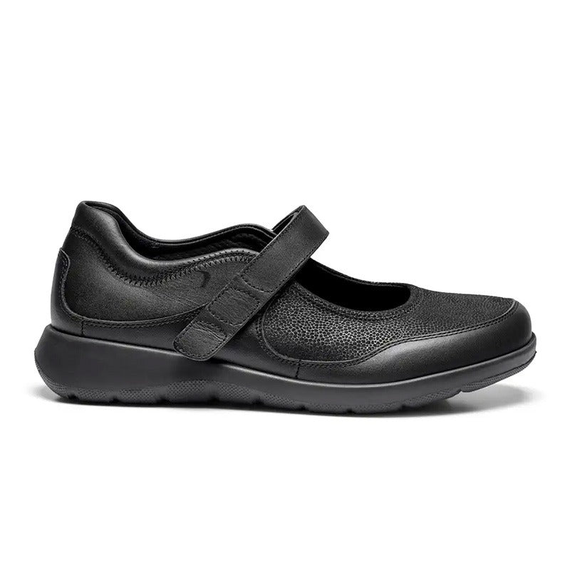 New Feet ballerina med stretch - Sort - Seniorshop