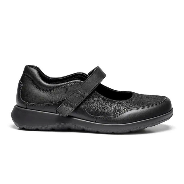 New Feet ballerina med stretch - Sort - Seniorshop