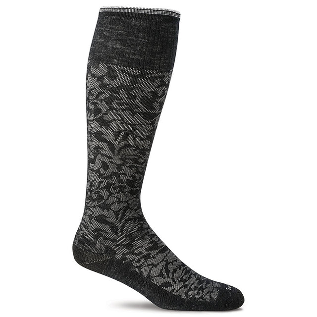 Sockwell Damask, Black Support Stockings, Women