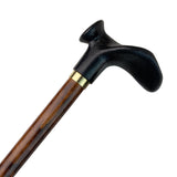 Træstok med ergonomisk håndtag