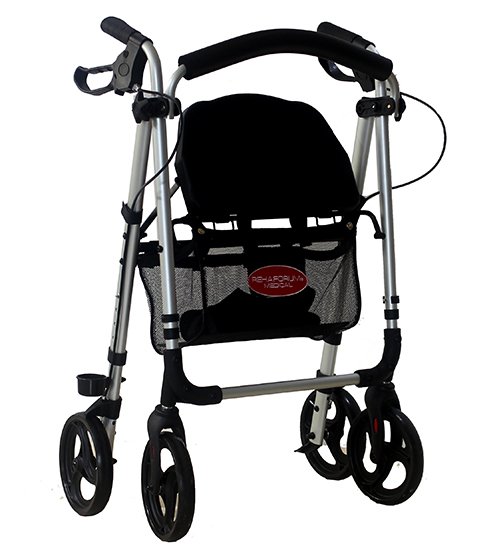 Letvægts rollator - Sølv