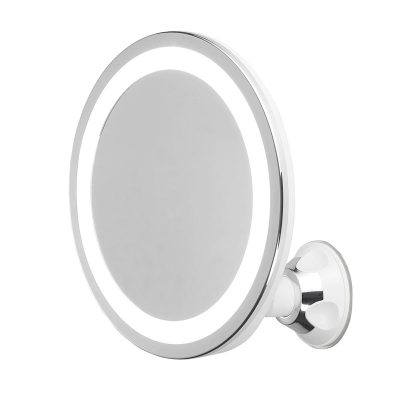 Makeup-spejl med lys Ø20 cm - 5x forstørrelse