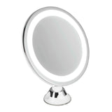 Makeup-spejl med lys Ø20 cm - 5x forstørrelse