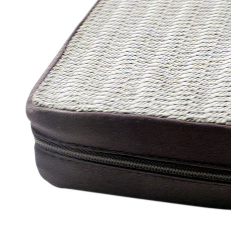 Almofada de assento com capa preta - 50x42x5cm