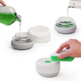 One-handed soap dispenser