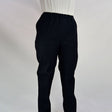 Jeans med elastik i talje - Sort - Seniorshop
