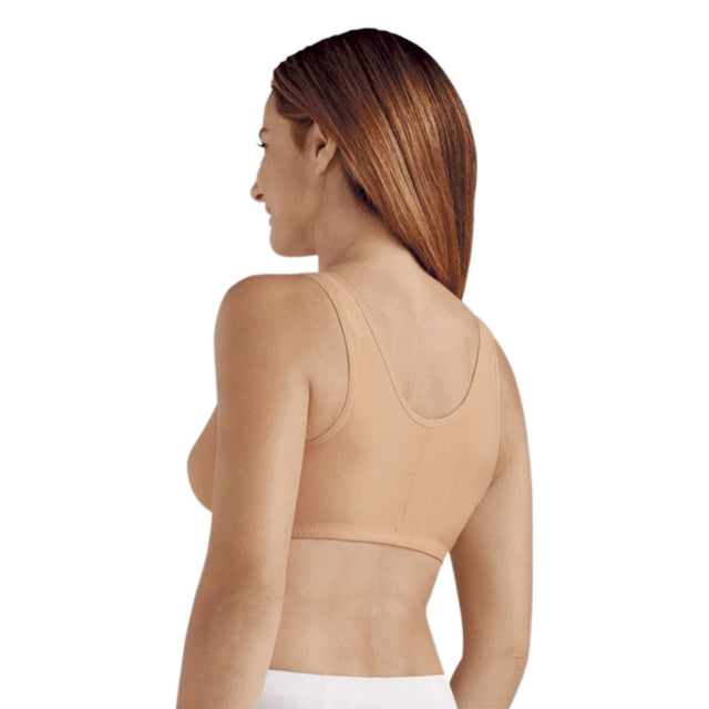 Bra without underwire, Front closure, Frances, Beige