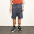Shorts med elastik i taljen - Støvet blå - Seniorshop