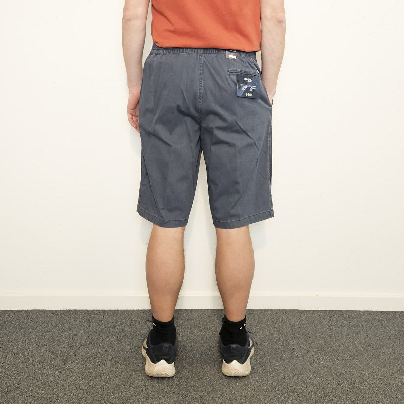 Shorts med elastik i taljen - Støvet blå - Seniorshop