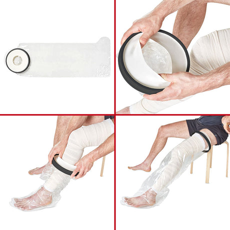 Shower Cover for bandage/plaster, Full leg